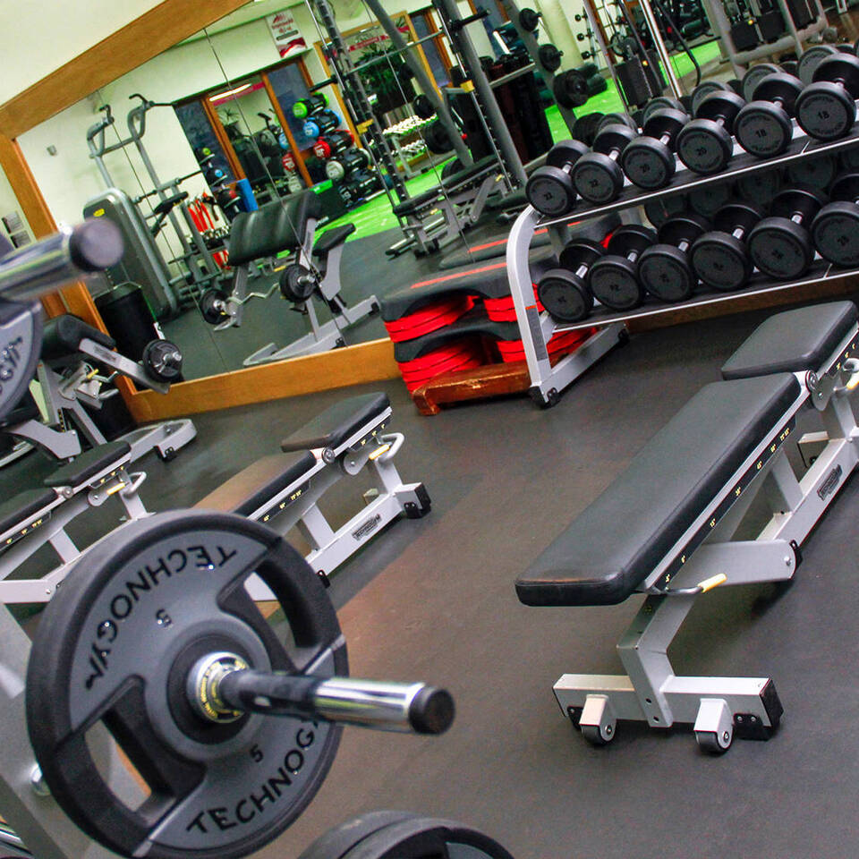 Benton Hall Golf and Country Club's resistance machines and free weights