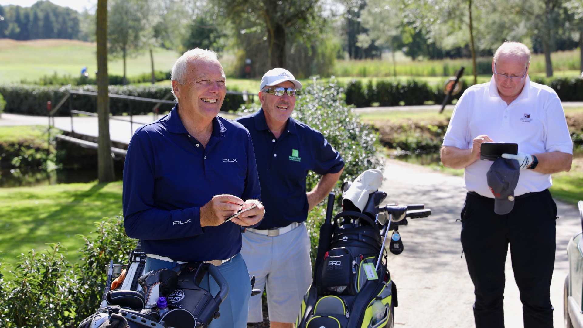 Golf players at Benton Hall golf course